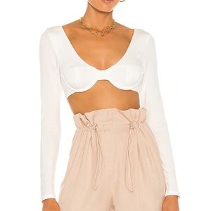 NWT Alizeh Top in White NBD